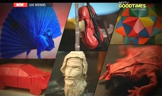 Origami Himanshu Mumbai India NDTV GoodTimes interview